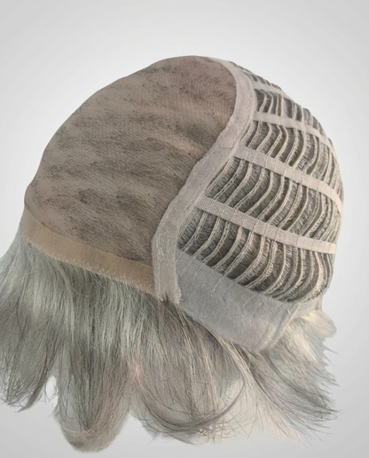 Monofilament Top Weft Back Short Straight Synthetic Wigs for Women - Natural Look and Comfort