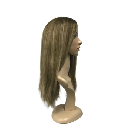 20'' REAL HAIR TRANSPARENT HD LACE TOP WITH LACE FRONT NATURAL LOOKING KOSHER WIG