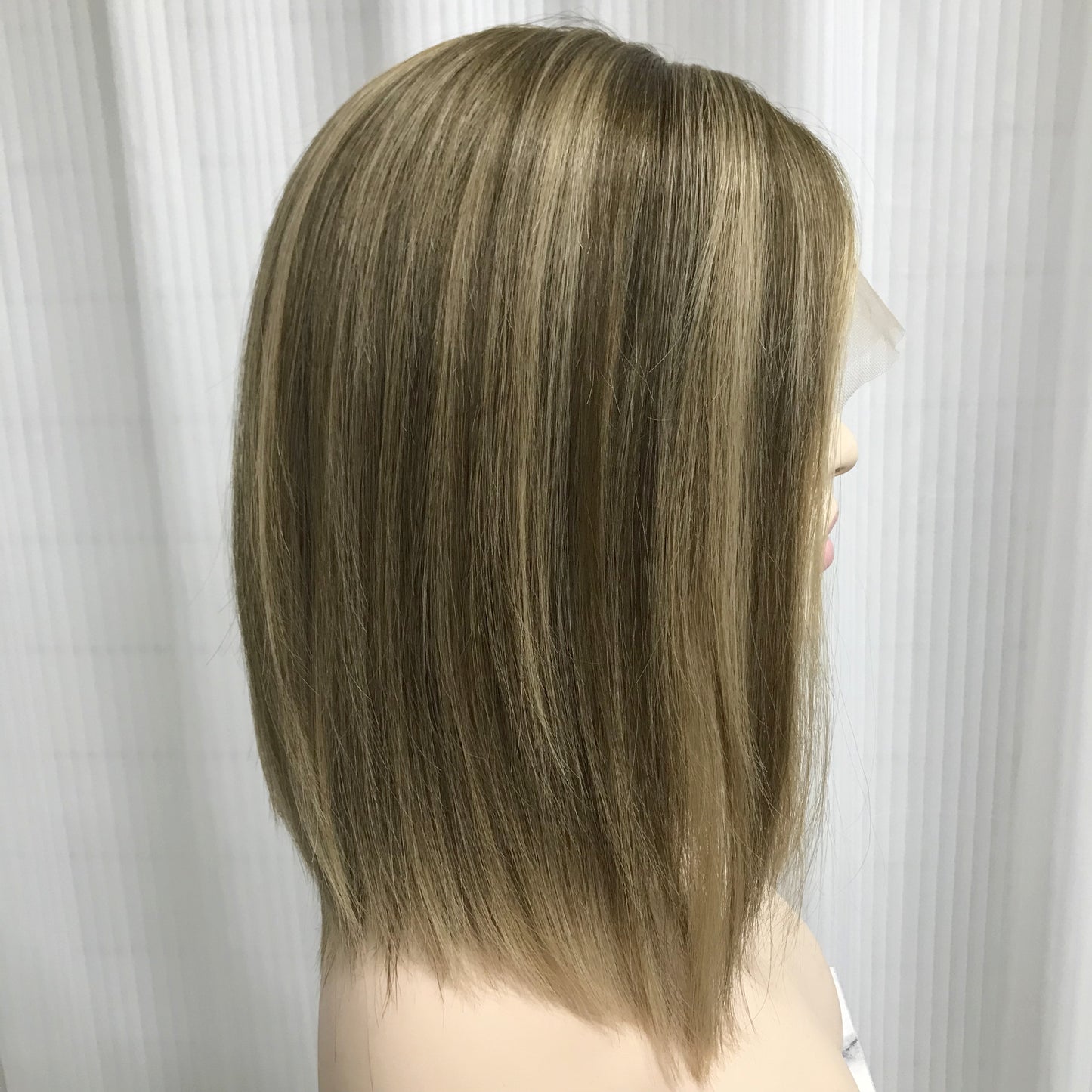 JEWISH WOMEN LACE TOP WITH INVISIBLE HD LACE FRONT 14” WIG