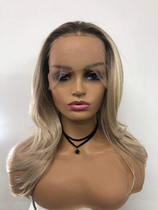 SKIRUEDAWIGS Long Curly Wavy Wig | Seamless Lace Front & Weft Back | Heat-Friendly Synthetic