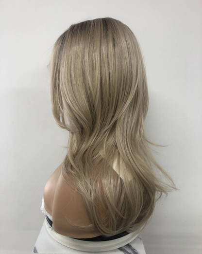 SKIRUEDAWIGS Long Curly Wavy Wig | Seamless Lace Front & Weft Back | Heat-Friendly Synthetic