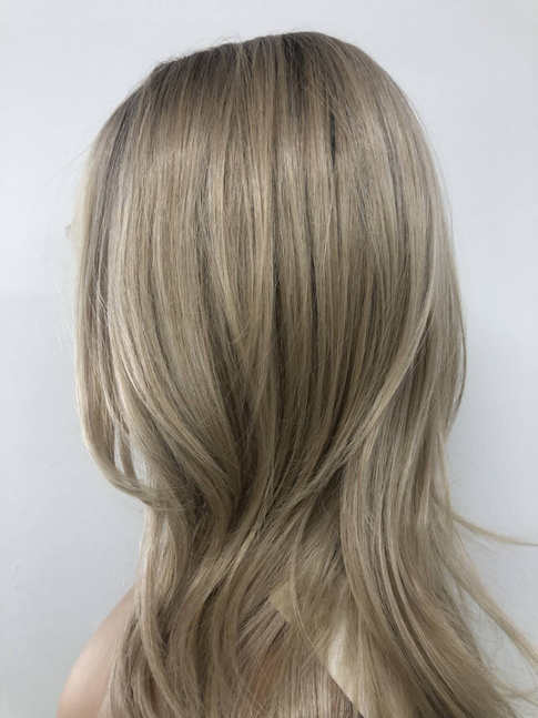 SKIRUEDAWIGS Long Curly Wavy Wig | Seamless Lace Front & Weft Back | Heat-Friendly Synthetic
