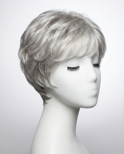 Monofilament Top Weft Back Short Straight Synthetic Wigs for Women - Natural Look and Comfort