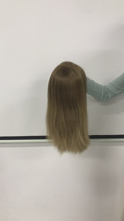 3"×5"LACE TOP RAW HUMAN HAIR 18'' HIGH DOUBLE DRAWN KOSHER WOMEN WIG