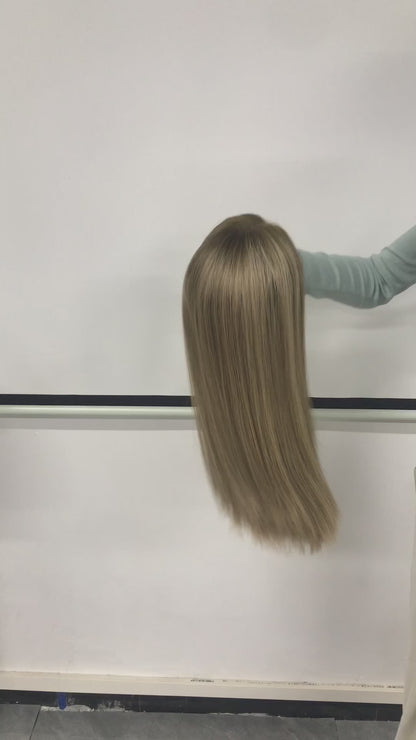 HUMAN HAIR SWISS LACE FRONT JEWISH WOMEN'S WIG