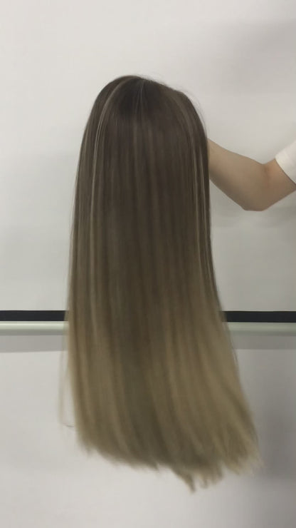 3"*5"LACE RAW HAIR TOP GRADE JEWISH LADY WIGS