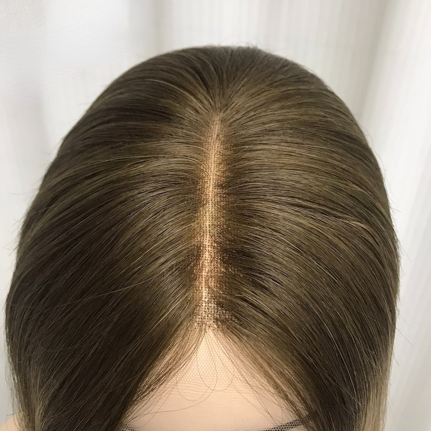 SHORT MIDDLE PART REAL HUMAN HAIR JEWISH WIGS