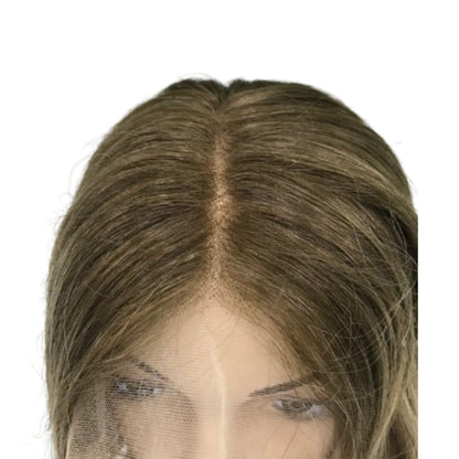 20'' REAL HAIR TRANSPARENT HD LACE TOP WITH LACE FRONT NATURAL LOOKING KOSHER WIG