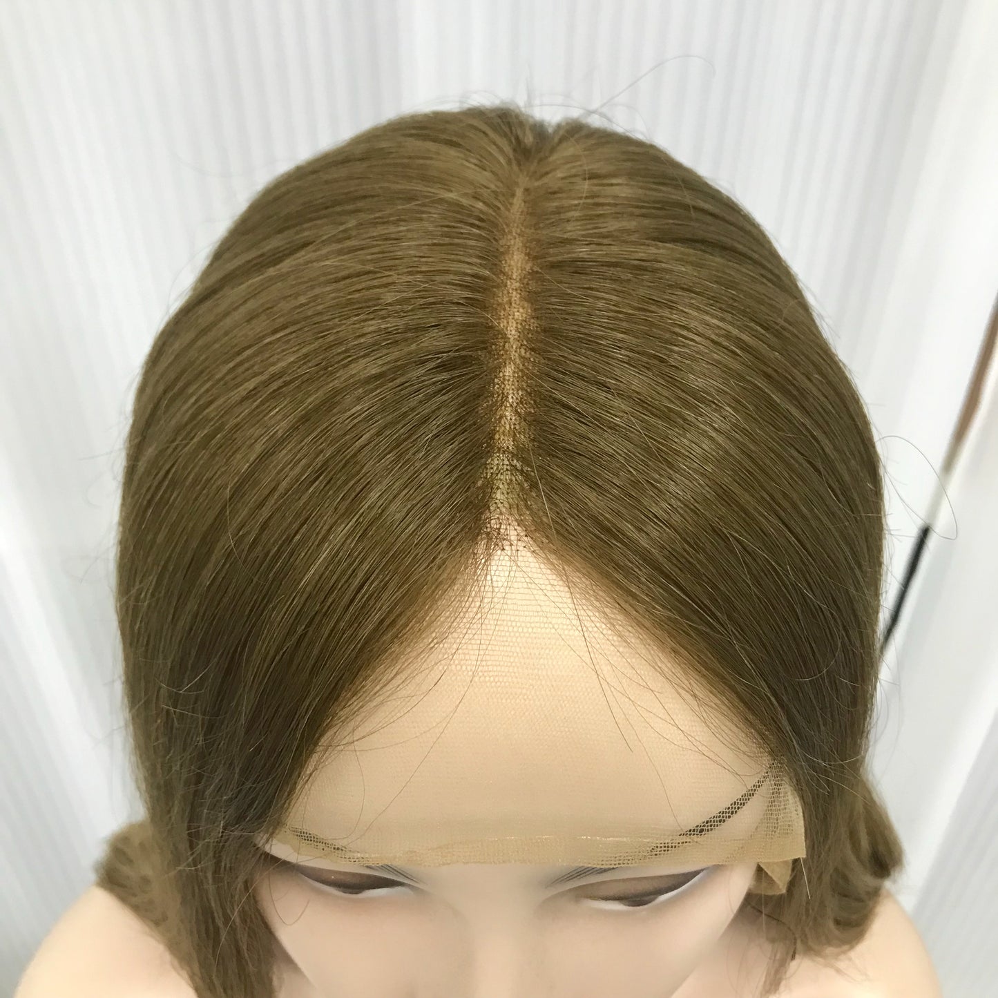 3"×5"LACE TOP RAW HUMAN HAIR 18'' HIGH DOUBLE DRAWN KOSHER WOMEN WIG