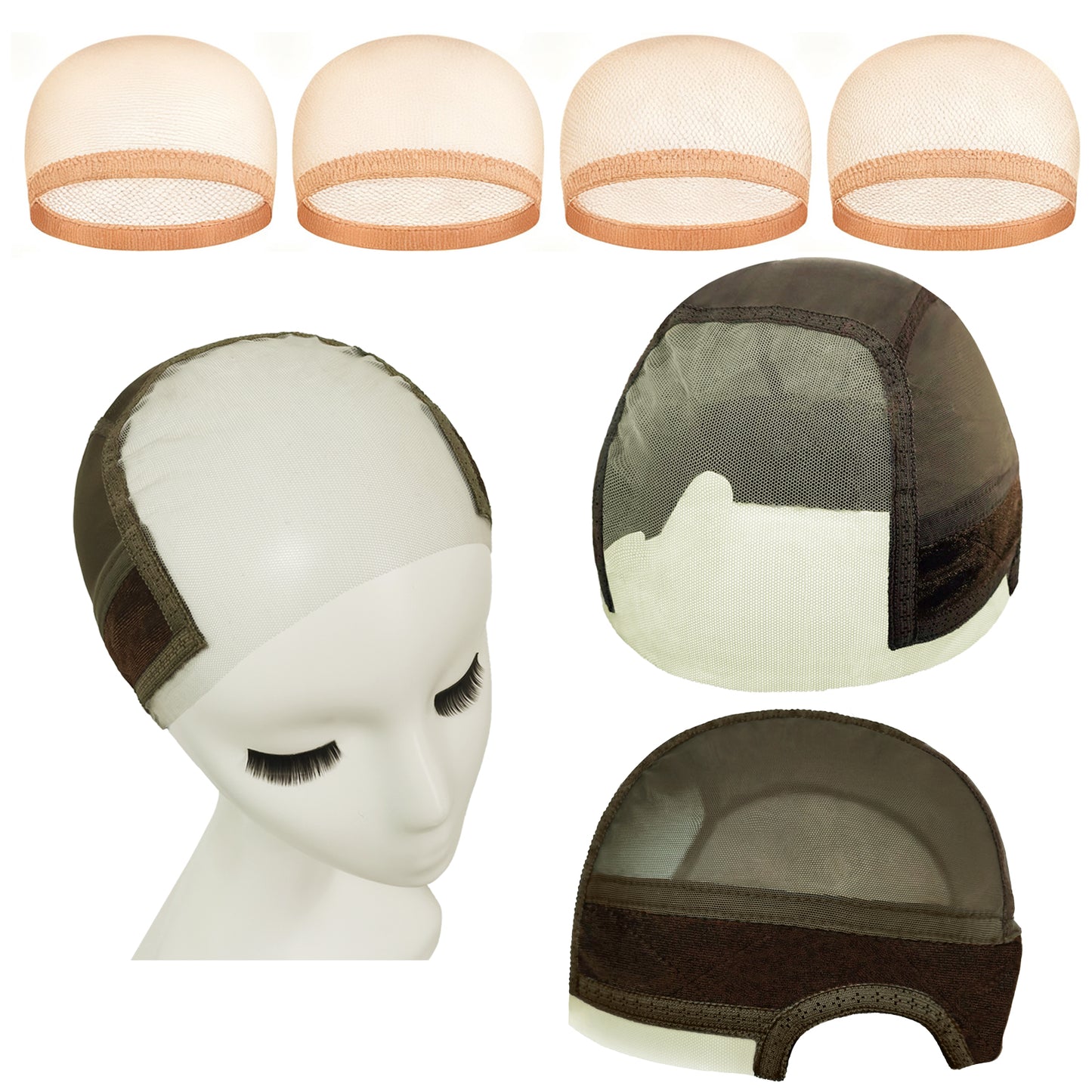 SKIRUEDAWIGS Undetectable HD Lace Front Wig Cap | Breathable Soft Fabric & Secure Elastic Fit