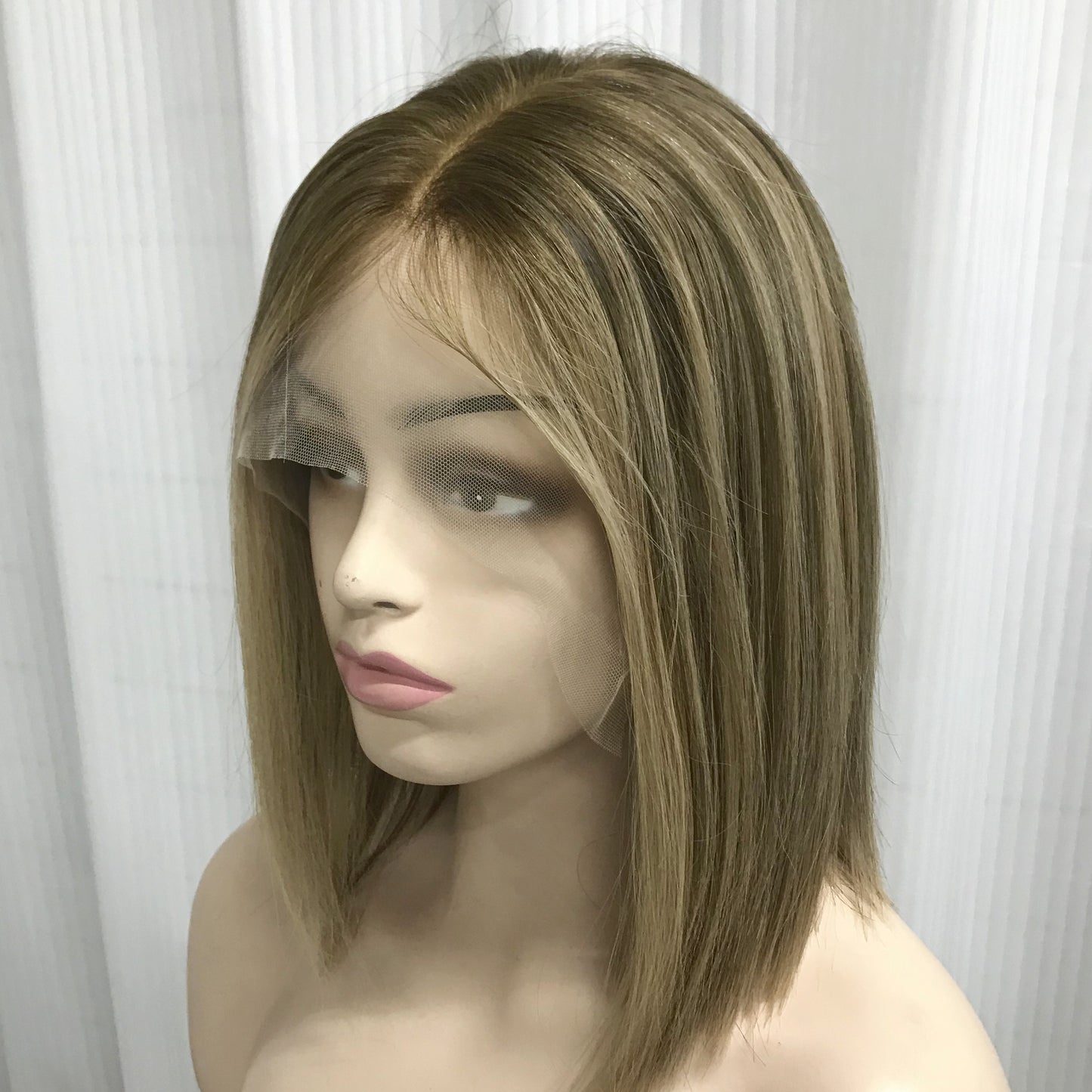JEWISH WOMEN LACE TOP WITH INVISIBLE HD LACE FRONT 14” WIG