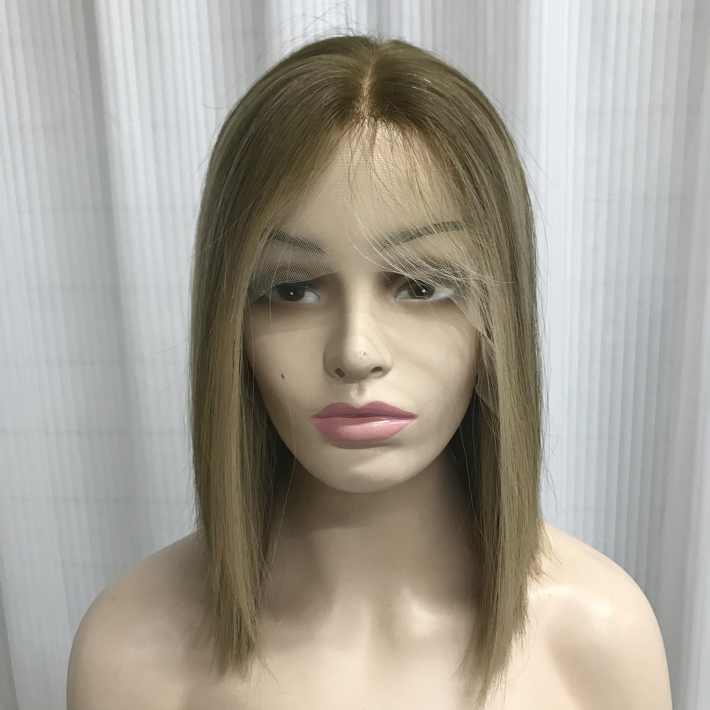JEWISH WOMEN LACE TOP WITH INVISIBLE HD LACE FRONT 14” WIG