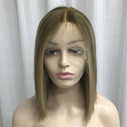 JEWISH WOMEN LACE TOP WITH INVISIBLE HD LACE FRONT 14” WIG