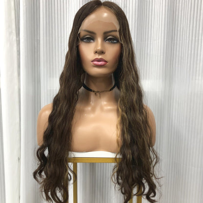 JEWISH WOMEN CURLY SWISS LACE FRONT WIG